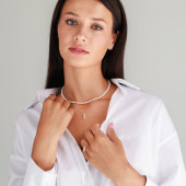 Colier perle naturale albe si argint 38 cm DiAmanti FORW445-CS-G